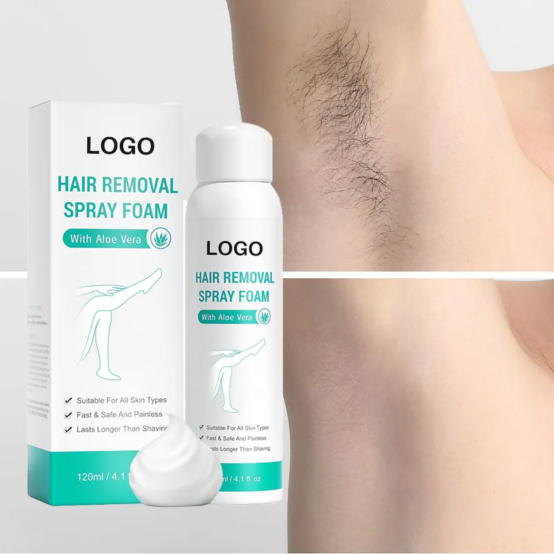 OEM ODM Permanent Hair Removal Spray Smooth Painless Remove Hair Spray Foam For Men And Women Hair Removal Spray Foam