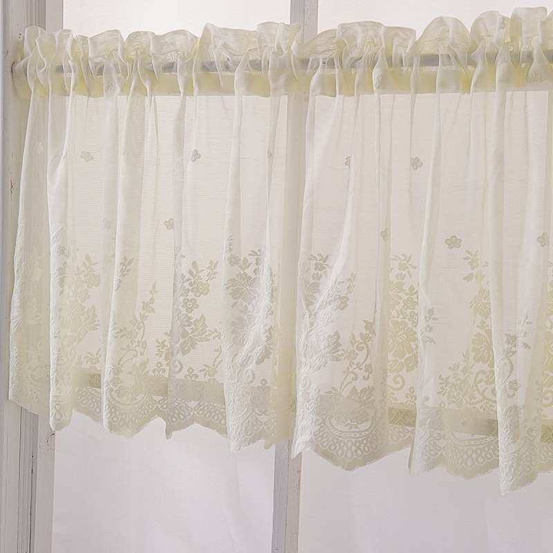 GC Luxurious style curtains valances for the living room Soft and comfortable breathable yarn moderno valance curtain