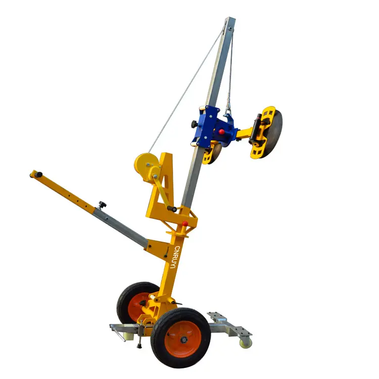 RUYI Factory 200kg Movable carrying glass vacuum lifter with ce