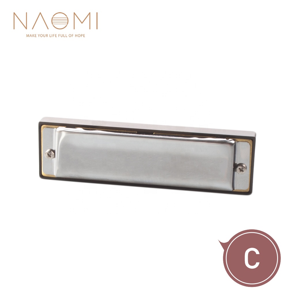 Гармоника NAOMI с 10 отверстиями, 20 тонов, диатоническая гармоника, Ключ C w/Чехол