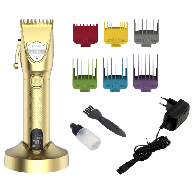 JAME JM-568 Professional matel rechargeable hair clipper barbers hair trimmer