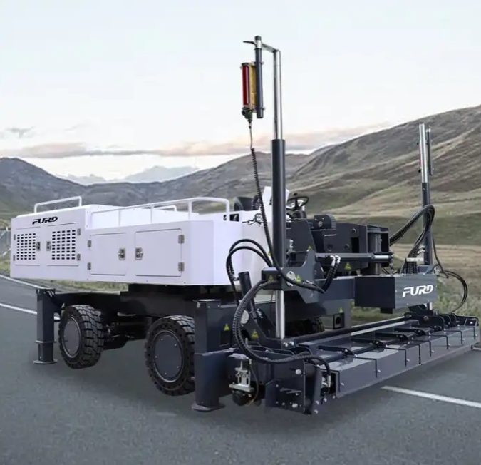 Ride On Hydraulic Concrete Levelling Large Telescopic Boom Concrete Laser Screed