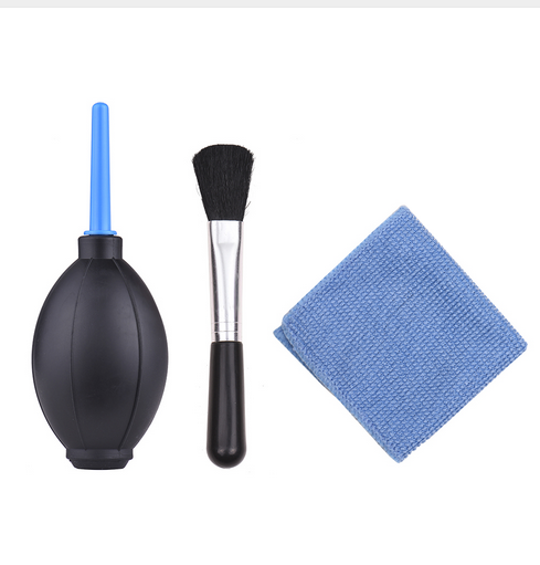 Dust Cleaner Camera Cleaning Kit Lens Brush 4 in 1 + Cleaning Cloth+ Air Blower +Bottle or Can-on Ni-kon ny DSLR Camera Lens