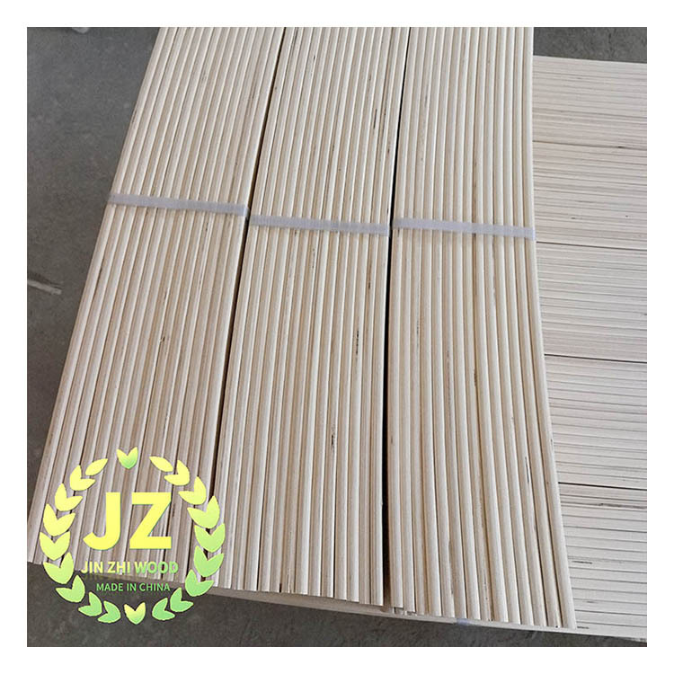 Curved Slat High Strength Bent Poplar LVL Wooden Bed Slats for Furniture Part