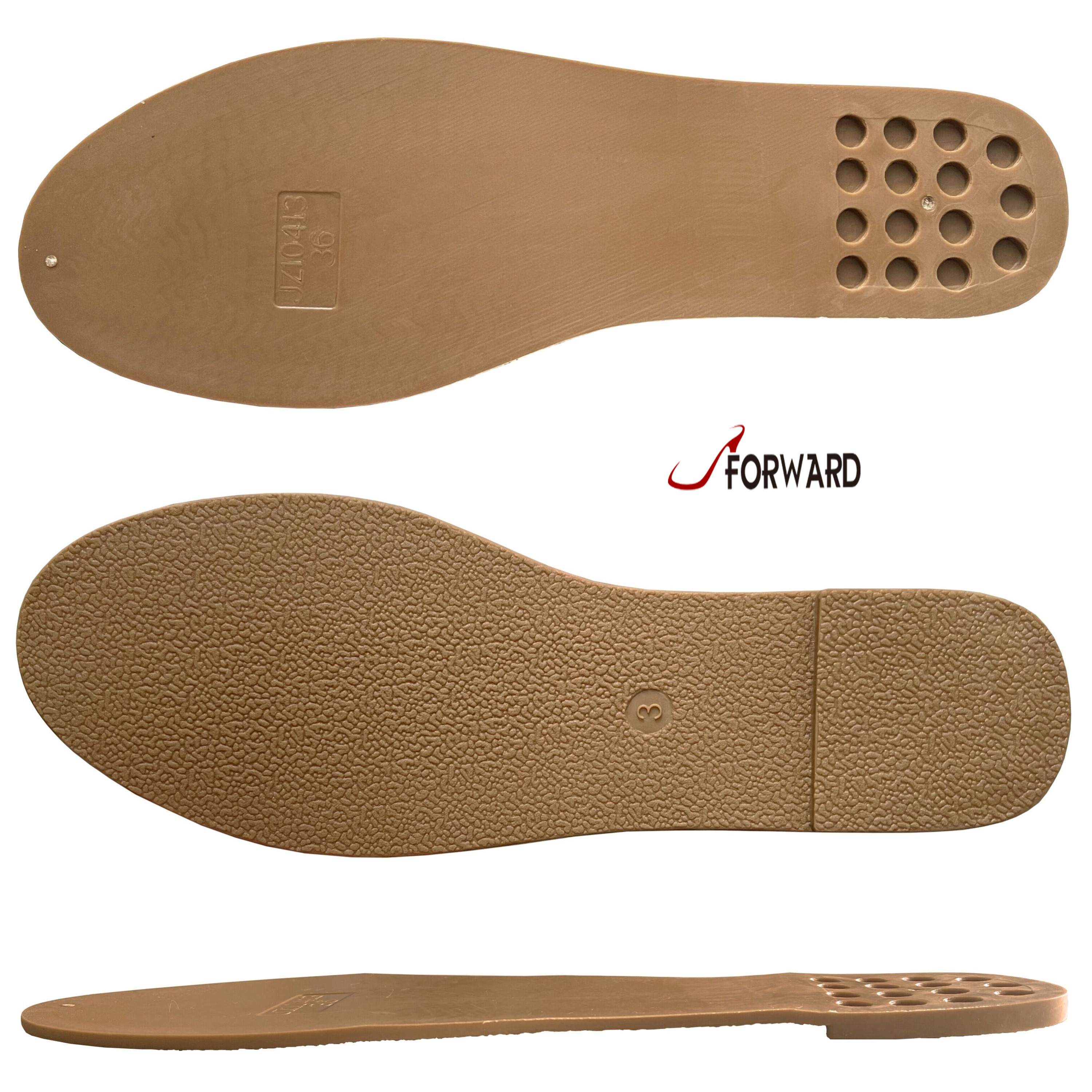 China Factory Wholesale round toe tpr sole for woman flat sandal shoe making