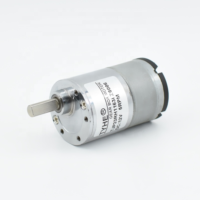 TJP33RH 1000 rpm 12v dc motor 24v dc gear motor with metal gear reduction box for sweeping robot