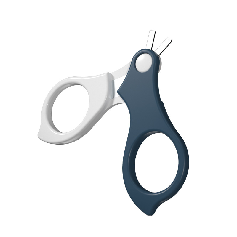 Baby safety scissors Children's anti-clippers for new students Cartoon baby nail clippers set