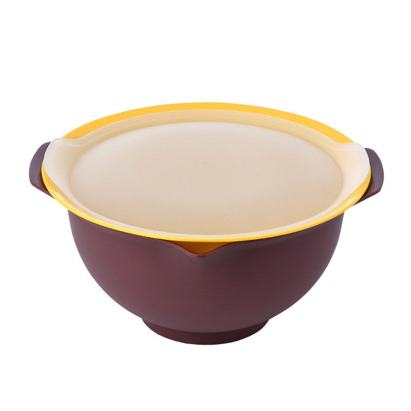 Household Fruit Baskets Plate Rotating Double Plastic Creative Kitchen Fruit And Vegetable Folding Drain Basket with Cover