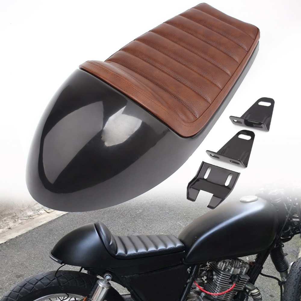 For BMW Triumph Bonneville Honda Cafe Racer Seat Retro Seat Pan Base Vintage Saddle Scrambler Cushion Vintage Motorcycle Seat
