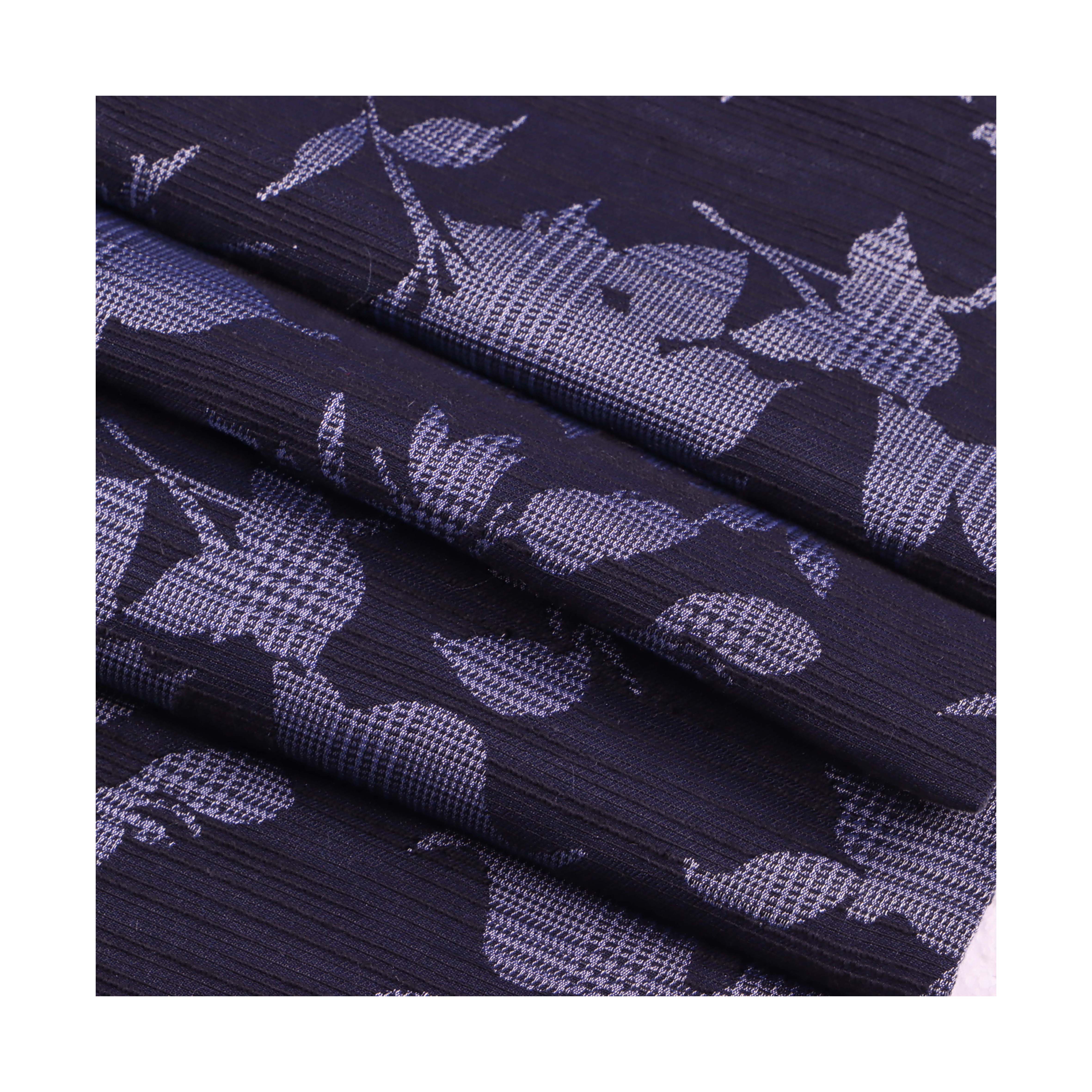 Jia Yi Wholesale Customized 57" 159GSM Plaid Base Abstract Pattern Jacquard Cotton Rayon Polyester Fabric