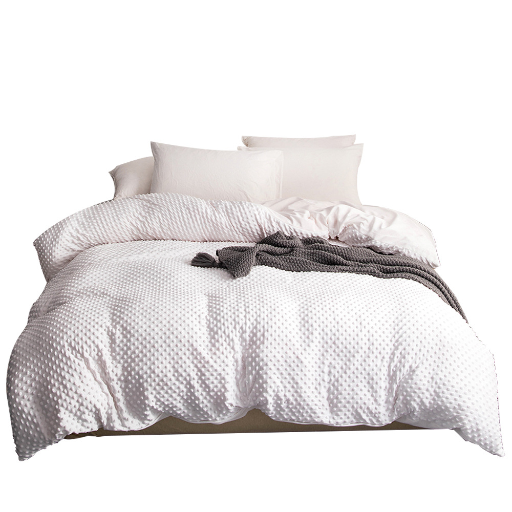 Hot selling simple style crystal velvet bubble quilt cover gravity quilt gravity blanket quilt cover