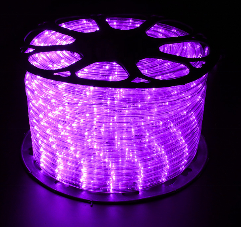 IP65 waterproof outdoor christmas decoration 2 wire round led rope light led string light