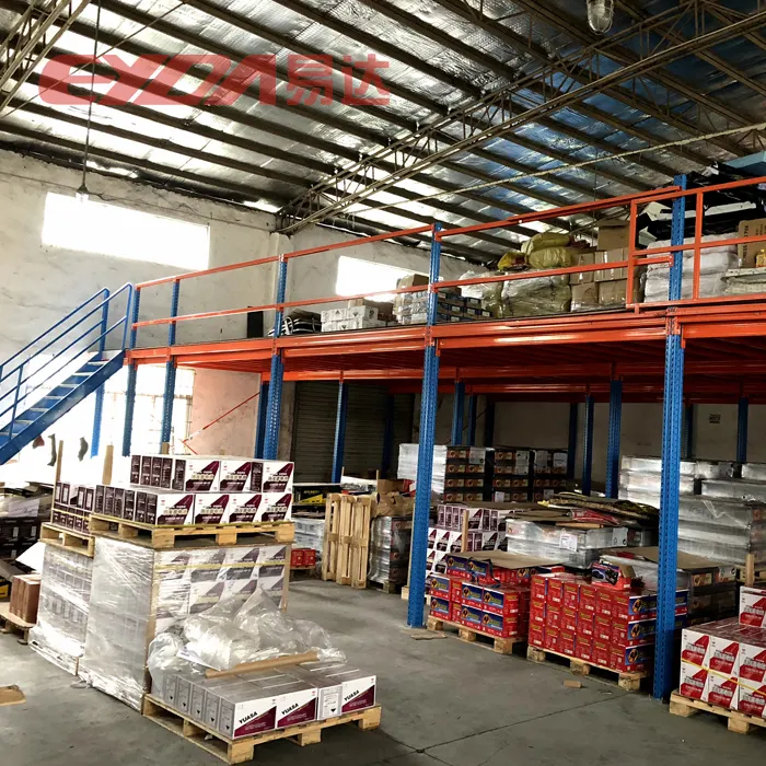 The Attic Platform Metal Structure 3 Floor Shelf Steel Mezzanine Floor Rack For Warehouse Storage