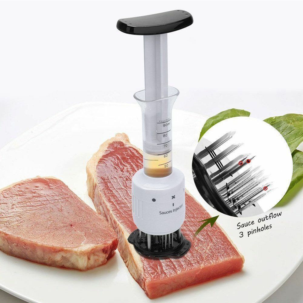 Новый размягчитель мяса nedles соус для размягчения мяса маринатор инжектор соус из нержавеющей стали шприц