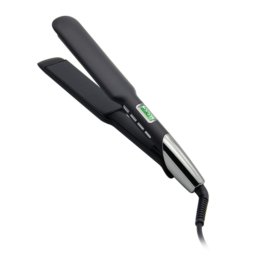 Wholesale Manufacturer Customized Mch Heating Led Digital Hair Straightener Durable Titanium Ceramic Floating Plate Flat Iron