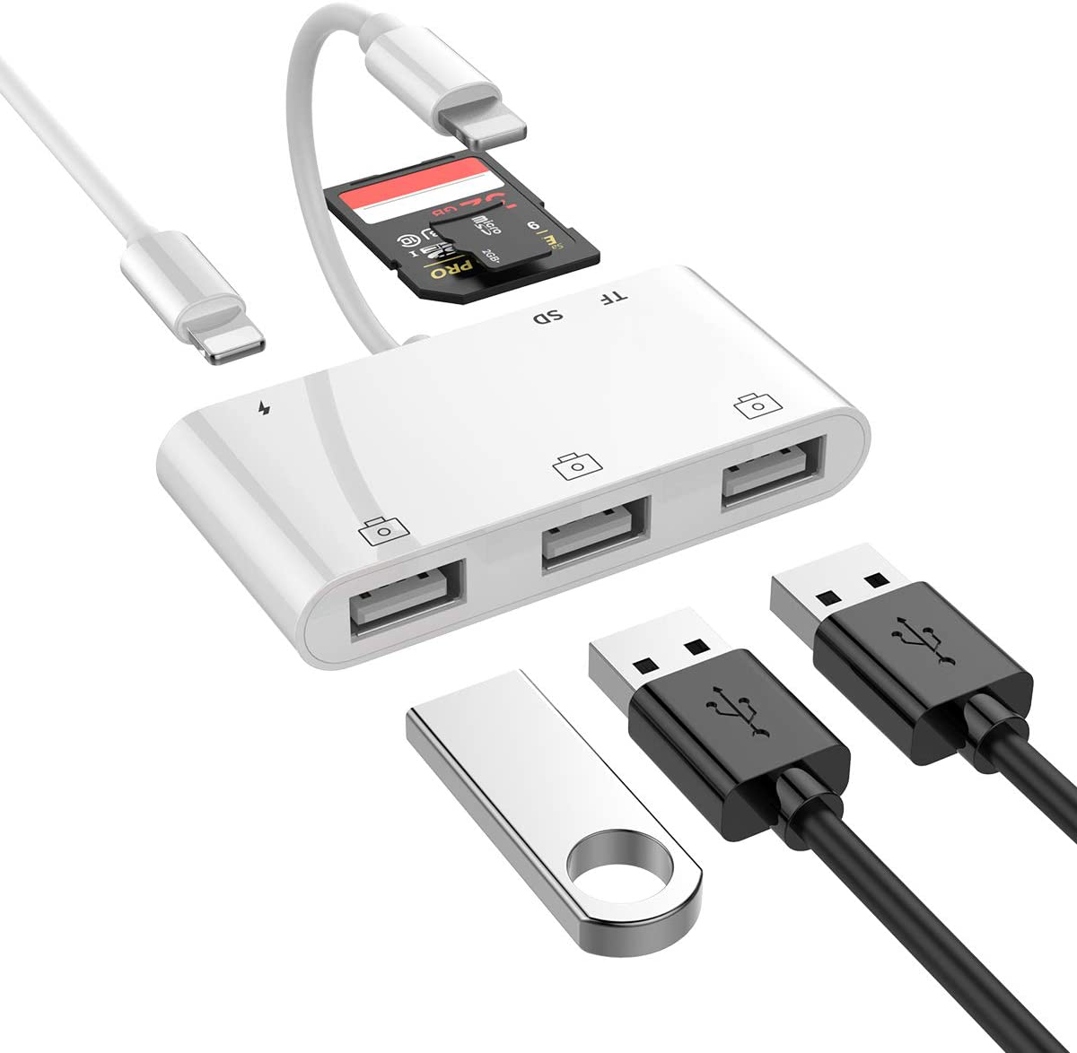 Адаптер Lightning для аудио OTG с USB 3 камерой OTG адаптер для iPhone