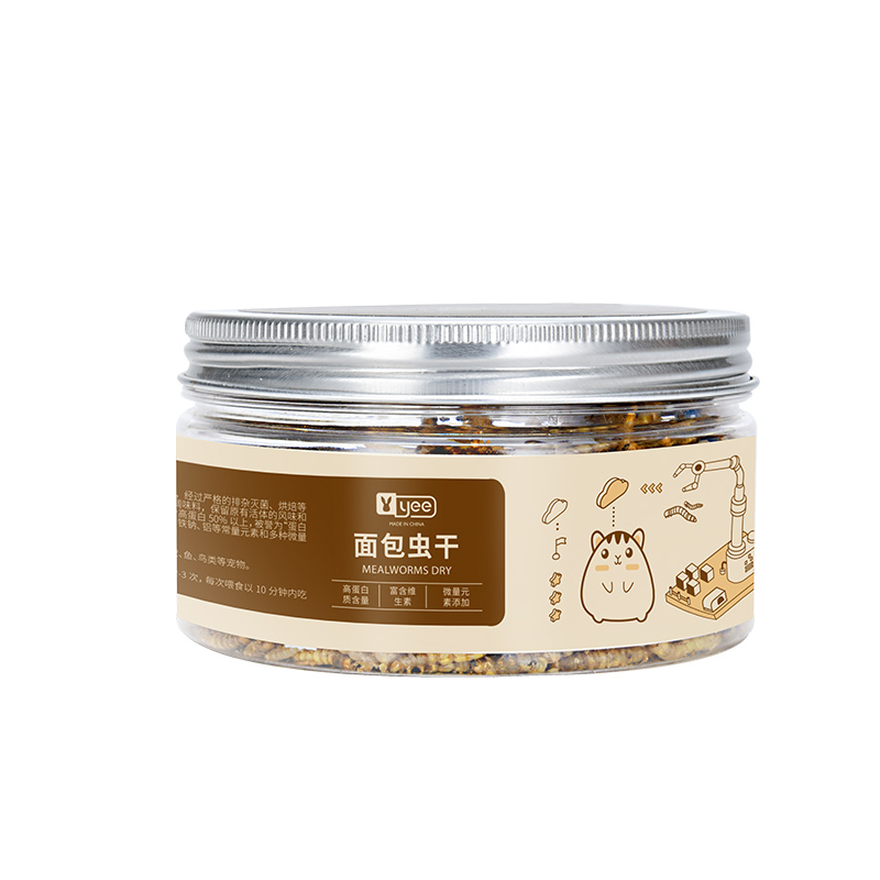 Dried breadworms that can be eaten by hamsters, hedgehogs and chinchillas