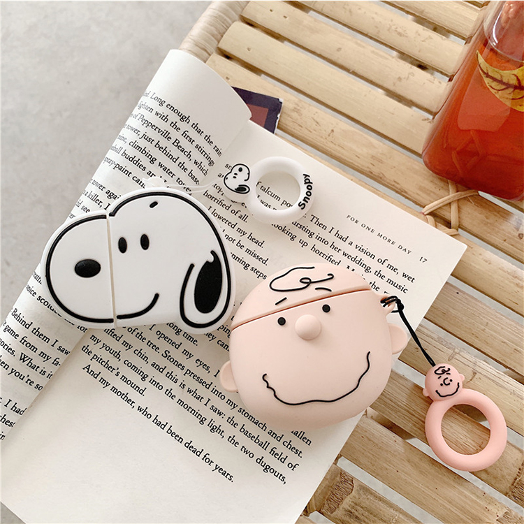 Чехол для наушников Ричард и Снупи для Airpods чехол для Airpod чехол для ключей
