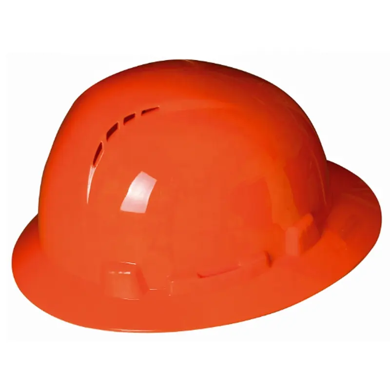CE EN397 HDPE full brim ventilation holes industrial safety helmet hard hat