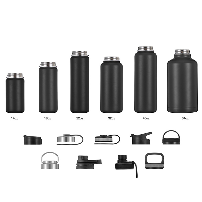 2021 Stainless Steel Vacuum Flask pp plastic Lids wine tumbler beer cups With Caps Plastic Lid hot sale drinking caps
