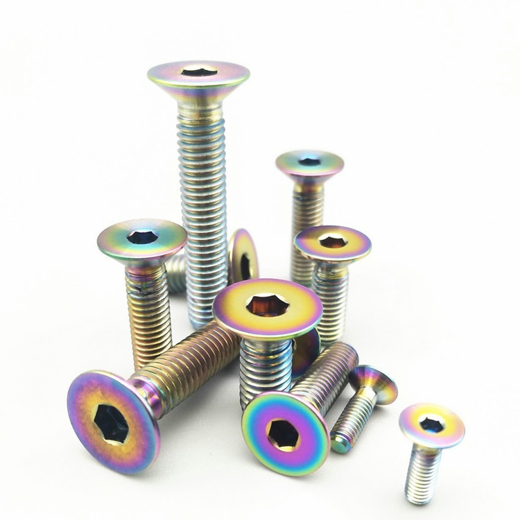 Винты Gbr Titan Titanium Gold Gr 2 Din912 M10 Gr2 M10X24 M4 Screw Gr5 Din933 Bolt/титановый винт/титановый крепеж M6 для продажи
