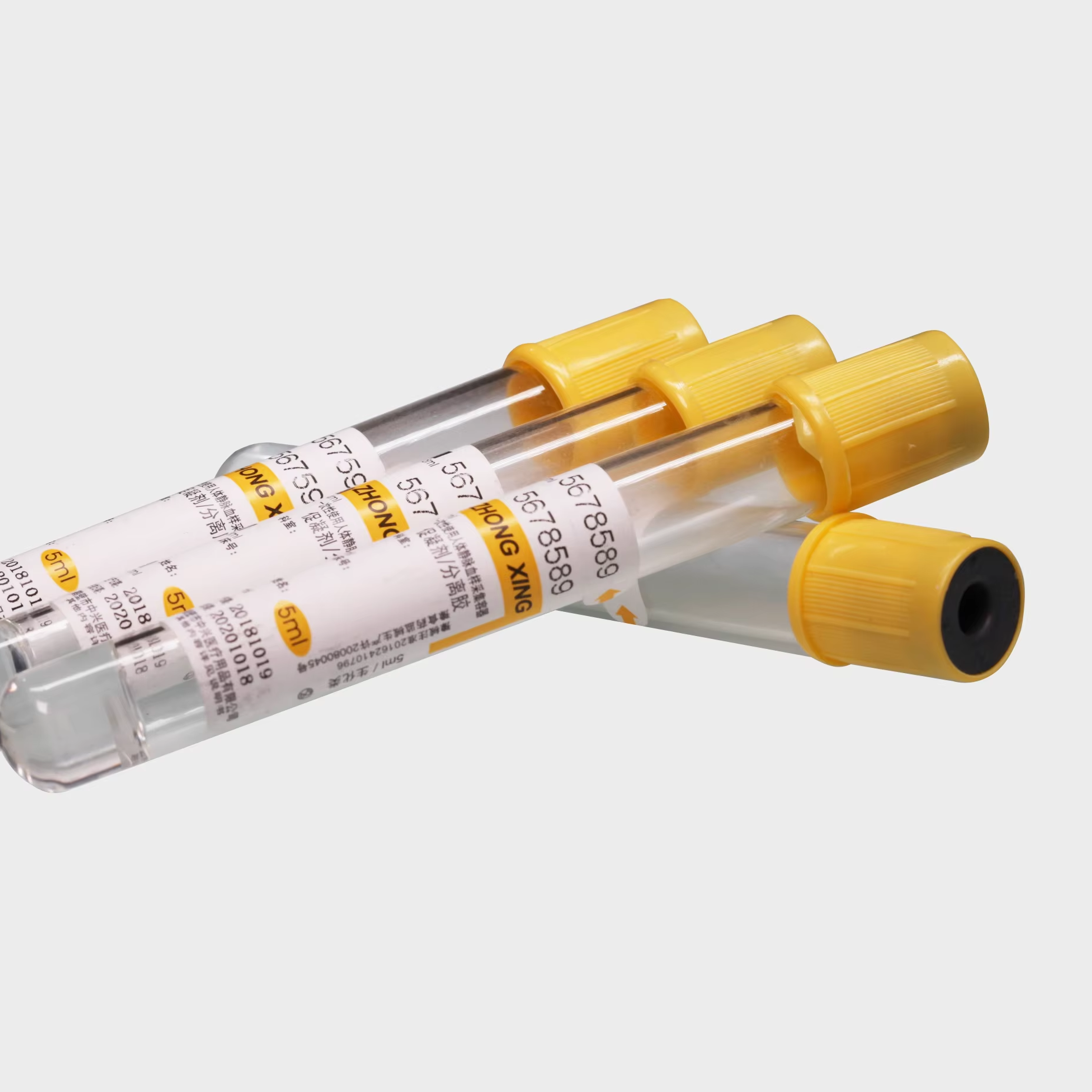 Years Of Technical Experience In The Industry Single Use Vacuum PET Glass Blood Collection Tubes Gel And Clot Activator Tube