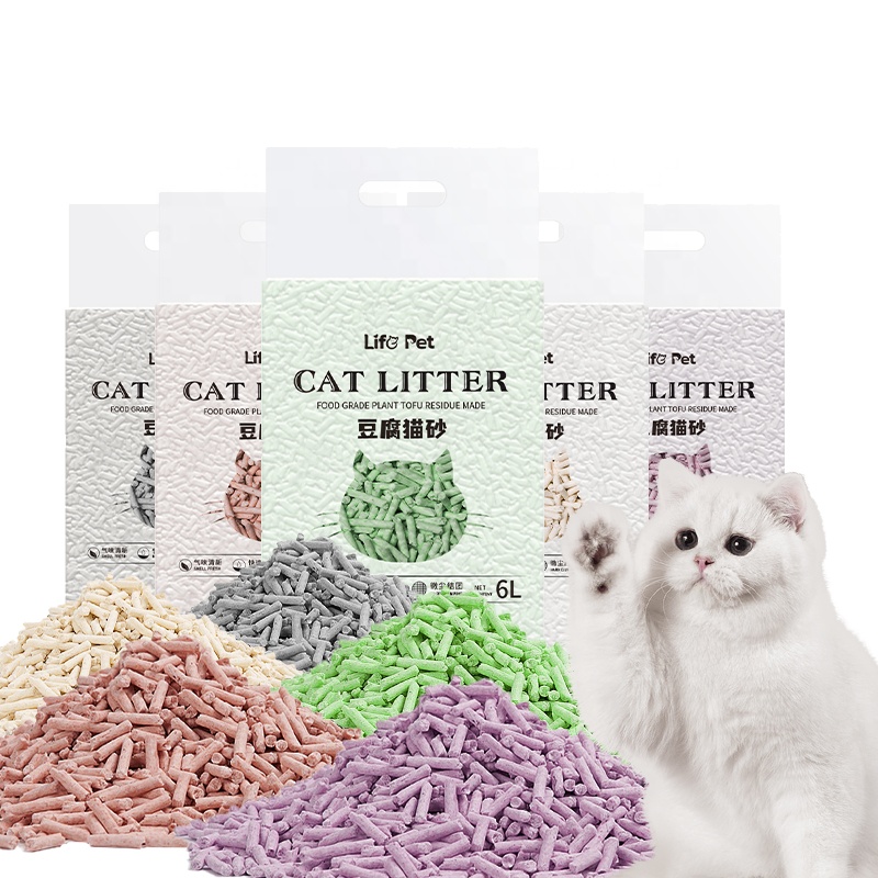 Best Seller 2024 Bulk 7L Tofu Cat Litter Tons Clumping Low Dust Pet Sand For Cats