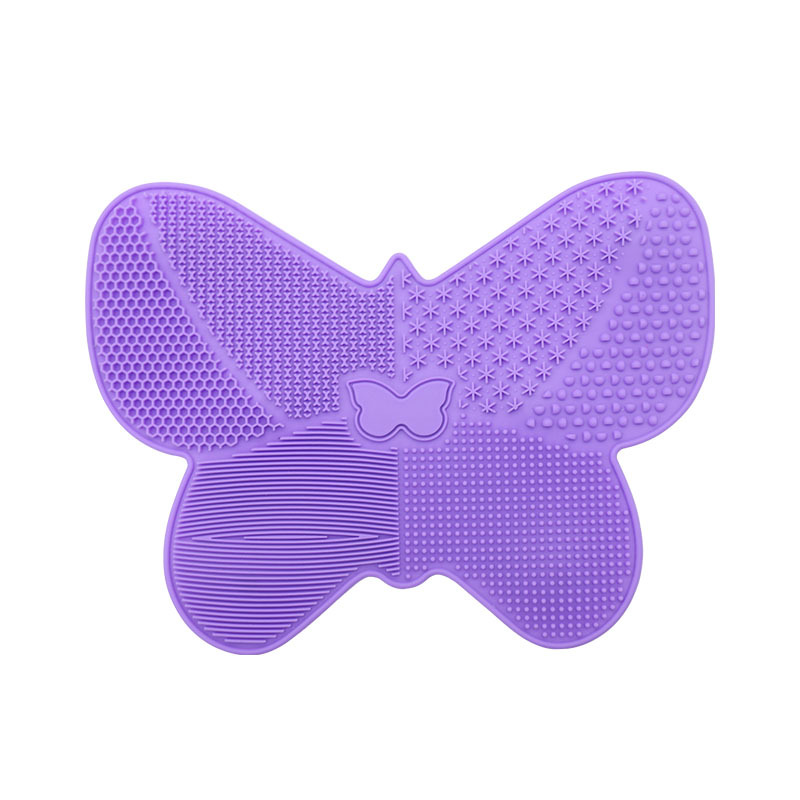 Creative silica gel scrubbing flap suction cup mat beauty cosmetic hairbrush cleaning pad