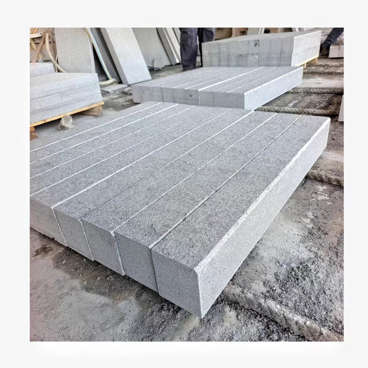 Hot sale cheap Chinese Grey Border Road Granite Curb Stone Kerb Stone Granite Kerbstone Granite Curbstone