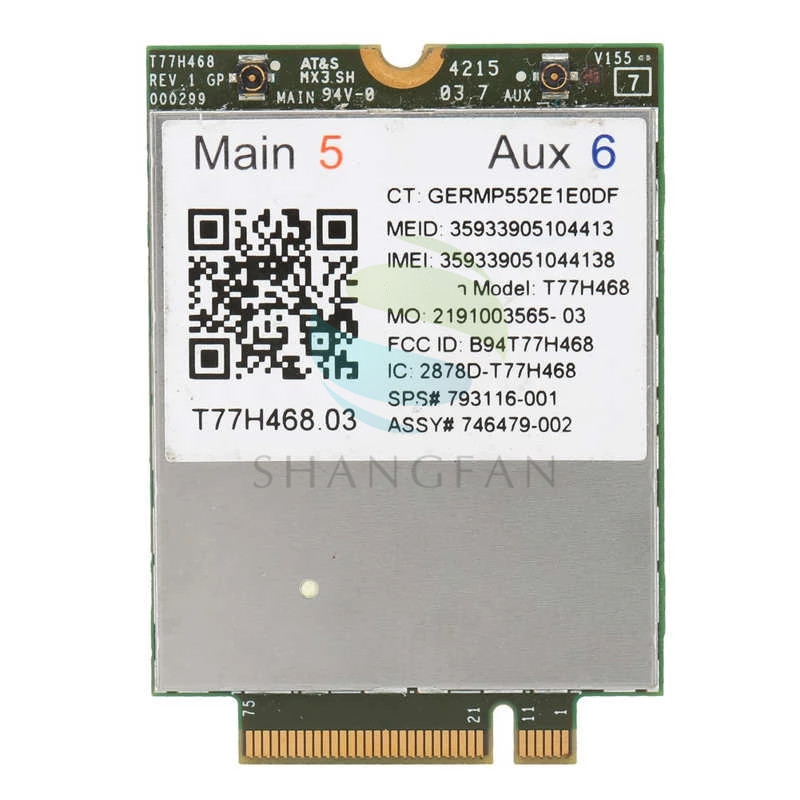 LT4211 T77H468 GOBI5000 LTE/EV-DO/к оператору сотовой связи HSPA + WWAN карты SPS:793116-001 для ноутбука HP Elitebook 740 750 820 850 G2 G3 так же, как и LT4120 T77W595