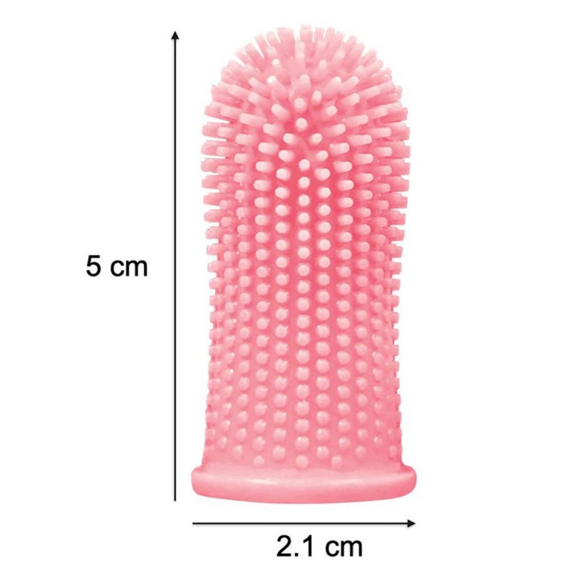 Pet Finger Toothbrush Cat Dog Brush Bad Breath Tartar Dental Care Tool Innovation 360 Degree Clean Silicone Pet Supplies