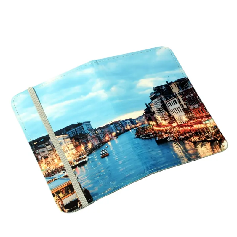 Qualisub High quality PU leather Sublimation Passport Cover Passport cover blank for perfect sublimation