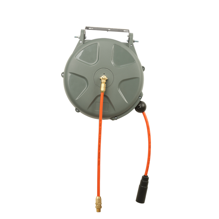 15M Length 1/4 inch Auto Roll-up Plastic Automatic Retractable Air Hose Reel For Auto Repair Factory