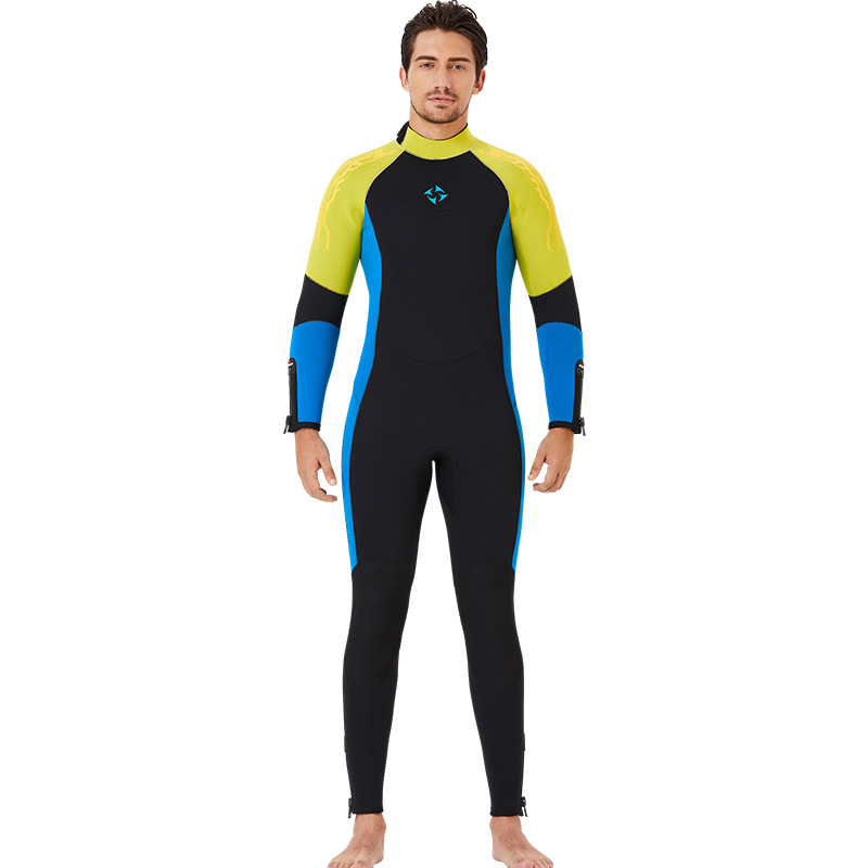 5mm warm and thick wetsuit for lurking swimming blind seam wetsuit back zipper wetsuit