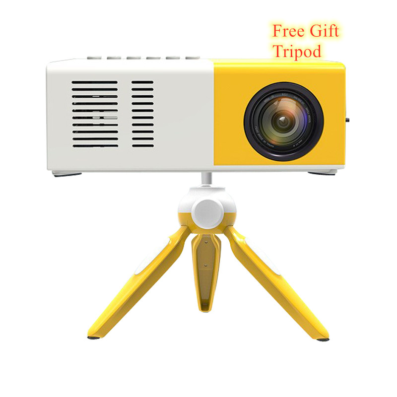 Salange J9 LCD Projector Support OEM/ODM Free Stand Mini Pocket Portable Projector Home Movie Beamer YG300 Video Proyector