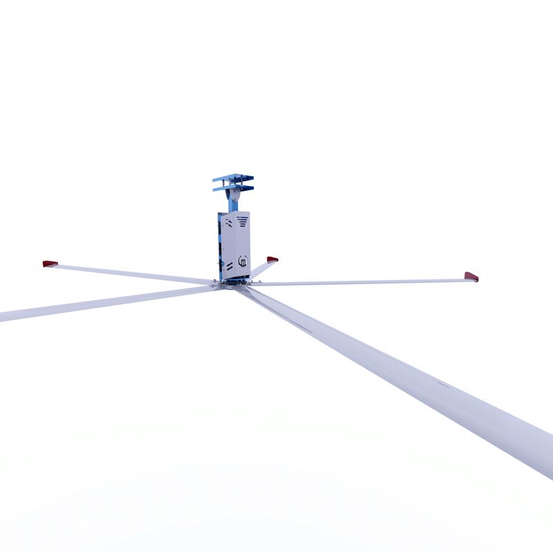 Производство BICHEN HVLS накладные супер охлаждающие промышленные вентиляторы для крыши