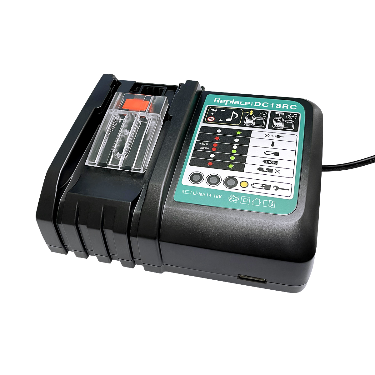 3A зарядное устройство DC18RC Совместимо с Makita 14,4 в-18 в литий-ионная батарея BL1850 BL1860 BL1430 Makita 18 в зарядное устройство