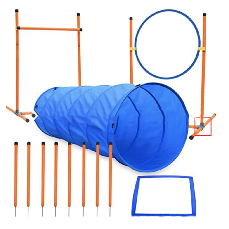 Pawise Pet Dogs Outdoor Games Agility Exercise Training Dog Weaving Poles Training Equipment For Dogs