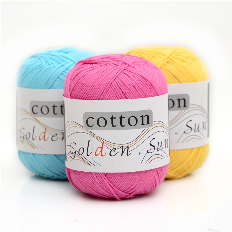 Sustainable Blended Cotton baby Handkniting crochet Yarn baby knitting crochet hand