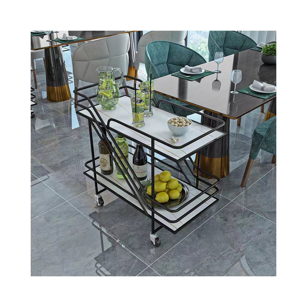 Hotel restaurant funiture modern coffee tea cart luxury kitchen antique food tea trolleys