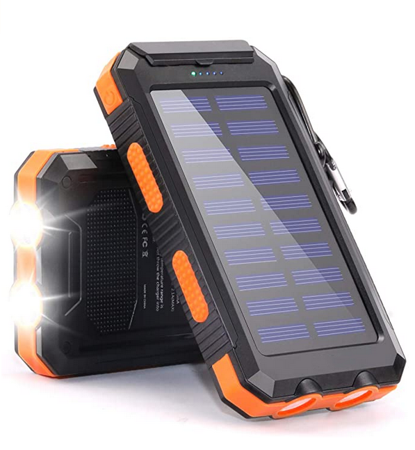 20000mah Power Bank Portable Mobile Charger Solar With Compass Waterproof Power Banks For Outdoor Activities