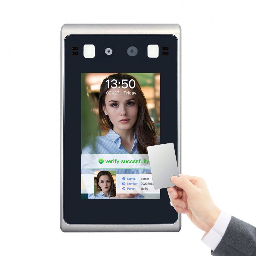 Jaemont Face Recognition Free Api Built-In Card Qr Code Reader Body Temperature Measurement Facial Access Control