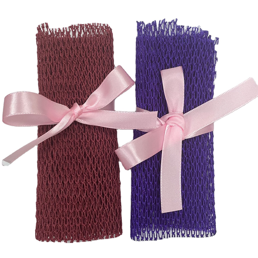 High quality In Amazon Bath Net African Ghana Long Nylon Scrub Mesh Net Exfoliator Body Shower Sponge