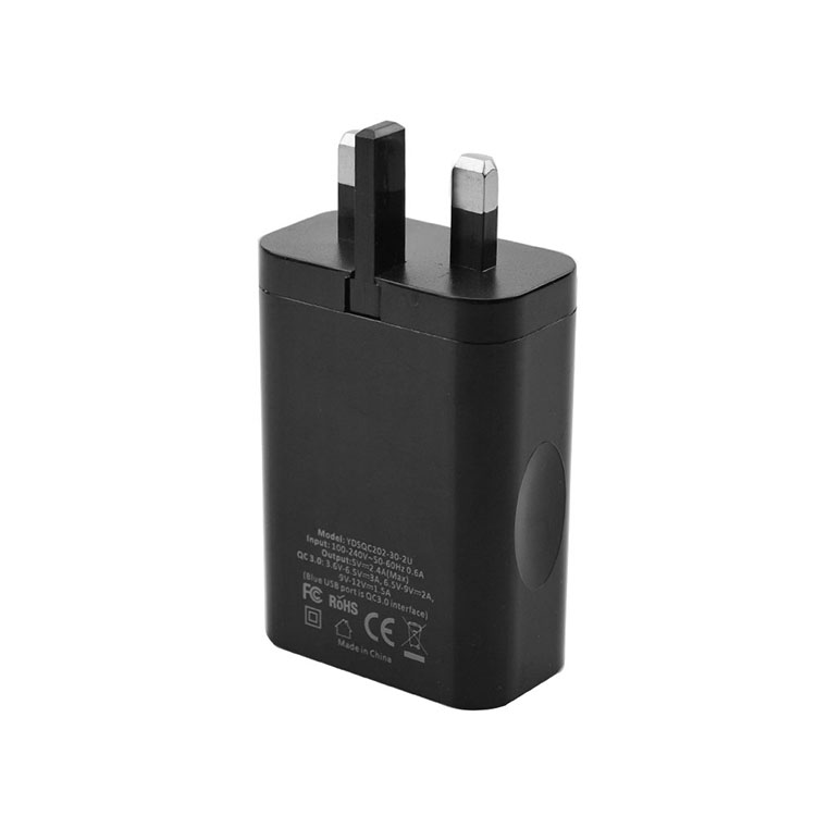 30W Charger Dual Port Fast Charging Block QC 3.0 + smart USB Power Adapter USB Super Quick travel Charge Wall Plug