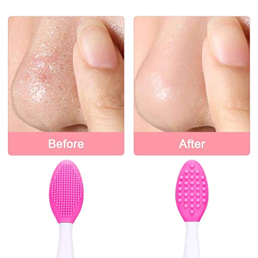 2In1Silicone уход за кожей лица губ скруббер нос для удаления угрей, обладает отшелушивающим эффектом кисти