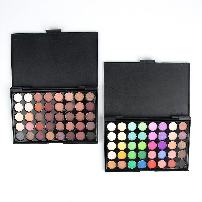 Складная Duochrome пигменты прессованные Duochrome тени для век с 40 цветов метка частного назначения палитра теней для век
