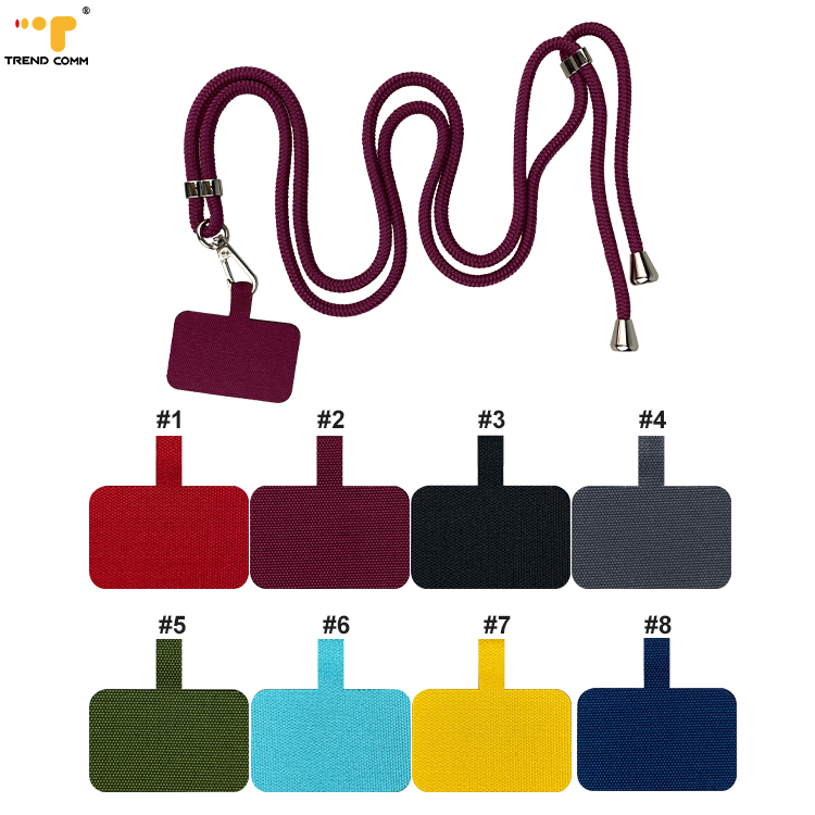 Detachable Phone Cover Sling For iPhone 12 / 12 Pro Universal Mobile Phone Lanyard Oxford Cloth Tag Card