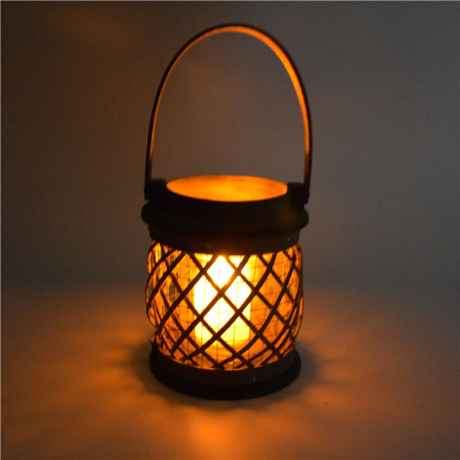 Factory Wholesale Wind lantern Halloween lantern Wooden Crafts Portable lantern can be used for decoration