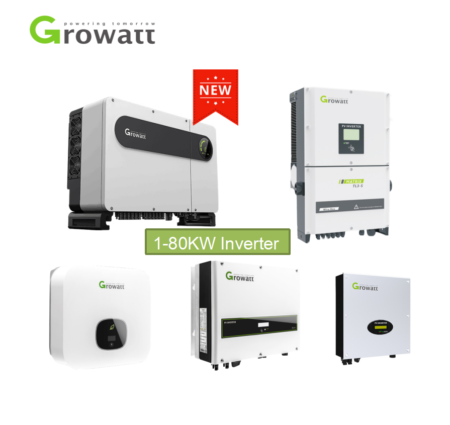 Инвертор Growatt 1-80KW для солнечной панели, солнечный инвертор на сетке 5 кВт Pv