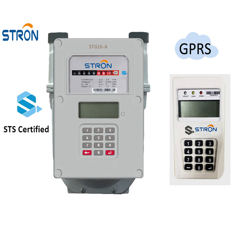 Интеллектуальный счетчик природного газа с предоплатой по технологии STS Standard 2G/3G GPRS